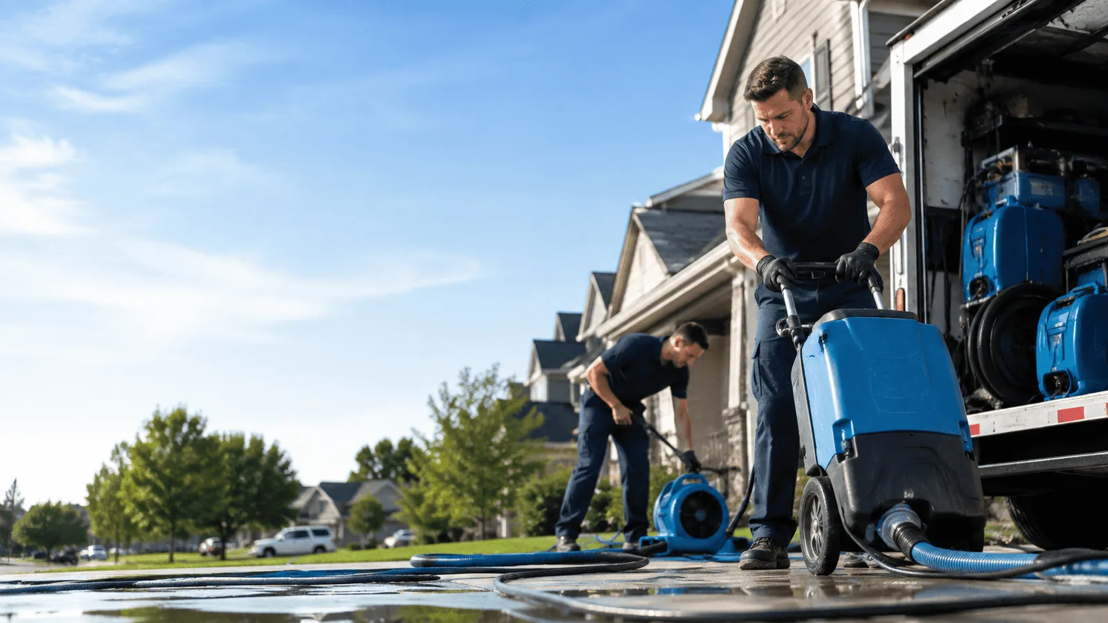 Dehumidification being performed in Rensselaer Falls, NY